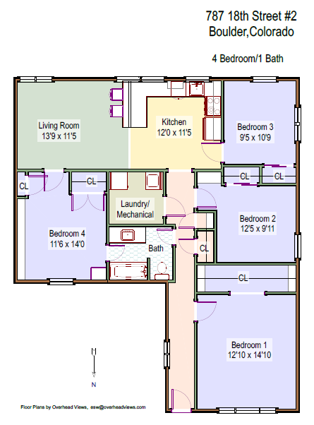 787 18th St. 4 Beds Duplex/Triplex, Student, CU, Naropa, Boulder, 21-22 Preleasing for Rent - Photo Gallery 20